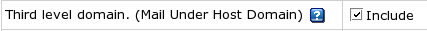 Third level domain (Mail Under Host Domain)